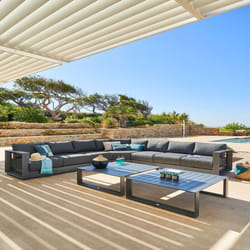 Hesperide - Chauffeuse de jardin Allure graphite en aluminium traité époxy - Hespéride