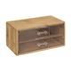 Boîte à Bijoux 2 Tiroirs Selena 19cm Naturel