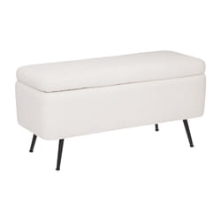 Banc coffre "Aurora" 100x40 blanc