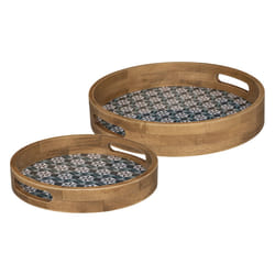 Plateau bois Ali multicolore x 2