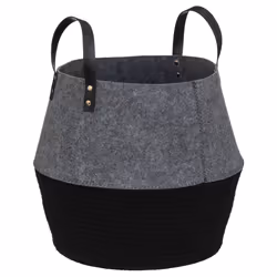 Panier "Soul" rond multicolore en coton x3
