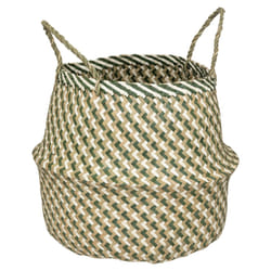 Panier pliante à motif vert