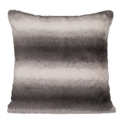 Coussin en fourrure "Grizzli" gris 45x45cm