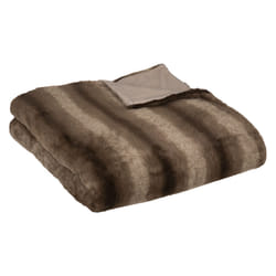 Plaid en fourrure "Grizzli" marron 180x230