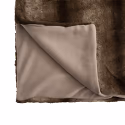 Plaid en fourrure "Grizzli" marron 180x230