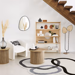Fauteuil boucle "Kunjo" blanc