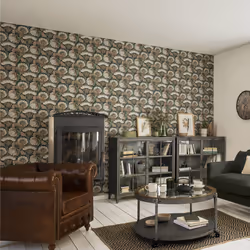 Fauteuil Chester marron en cuir