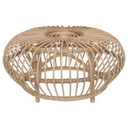 Table basse "Neta" en rotin naturel