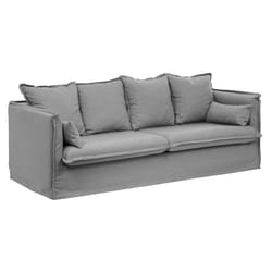 Canapé convertible Odilon 3 places gris clair