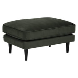 Ottoman Candice en velours gris