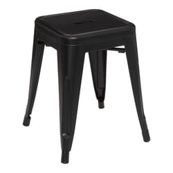 Tabouret "Niko" en métal noir