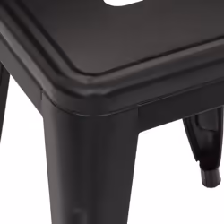 Tabouret "Niko" en métal noir