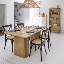 Chaise bistrot hêtre "Isak" noir