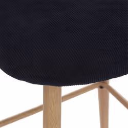 Chaise de bar "Celeste" imitation chêne encre