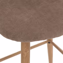 Chaise de bar "Celeste" imitation chêne taupe