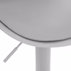 Chaise bar ajustable Aiko gris clair en polypropylène