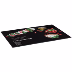 Planche à découper en verre Noir 40 x 30 cm - Five (-) Dimensions : L. 40 x l. 30 cm - Épaisseur : 0.4 cm - Matière : Verre t ...