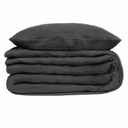 Parure double gaze de coton 240x220 gris
