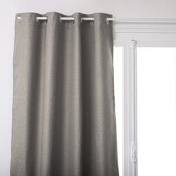 Rideau occultant et isolant thermique gris 140x260cm