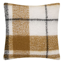 Coussin "Tartan" RV 45x45 ocre