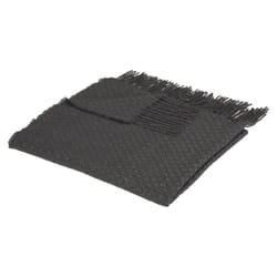 Plaid maille "Soul" gris foncé 130x180cm
