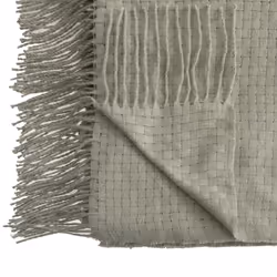 Plaid maille "Soul" vert céladon 130x180cm