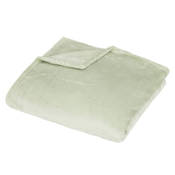 Plaid avec poche "Row"  150x200 vert céladon