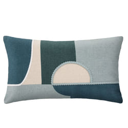 Housse de Coussin  Géo  30x50cm Bleu & Vert
