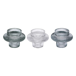 Set de 3 chandeliers en verre