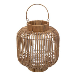 Lanterne "Alicante" en rotin H30cm D25cm
