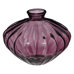Vase "Candy" en verre recyclé rose H14cm