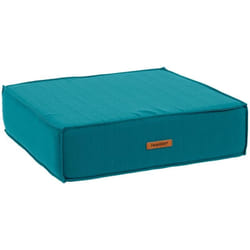 Hesperide - Coussin de sol Korai bleu canard 45x45cm en polyester - Hespéride