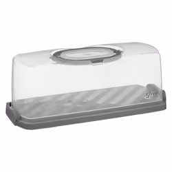 Boîte de Conservation Gâteaux Cake 36cm Gris