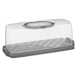 Boîte de Conservation Gâteaux Cake 36cm Gris
