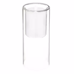 Coffret de 3 bougies LED double en verre