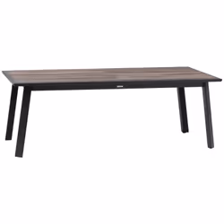 Description générale Optez pour l'élégance à l'extérieur avec la table extensible rectangulaire 12 places Pécan et structure  ...