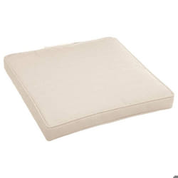 Galette de chaise à scratch Korai blé 40x40x4cm en polyester - Hespéride - Blé