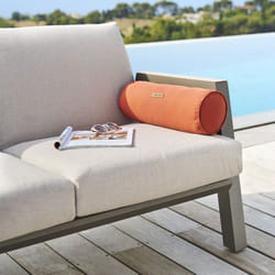 Traversin d extérieur Korai terracotta 45x15cm - Hespéride