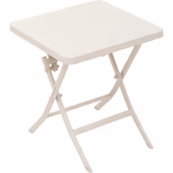 Idéale pour aménager un petit espace extérieur, la table d'appoint de jardin carrée "GREENSBORO" Hespéride allie design et pr ...