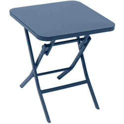 Hesperide - Table d appoint de jardin carrée Greensboro pétrole 40x40cm en acier traité époxy - Hespéride