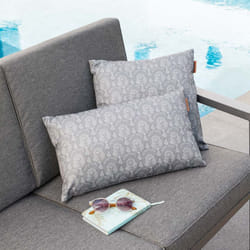 Coussin déco d extérieur Adiya ardoise 40x40cm en polyester - Hespéride