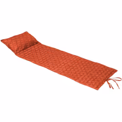 Description générale Le coussin de transat enroulable 'adiya' en couleur ambre est conçu pour apporter confort et style à vot ...