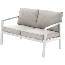 Hesperide - Canapé de jardin Pavane blanc en aluminium traité époxy - Hespéride