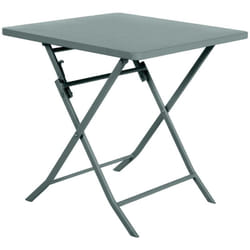 Hesperide - Table de jardin pliante carrée Greensboro vert jade 2 places en acier traité époxy - Hespéride