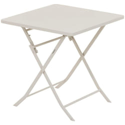 Hesperide - Table de jardin pliante carrée Greensboro argile en acier - Hespéride