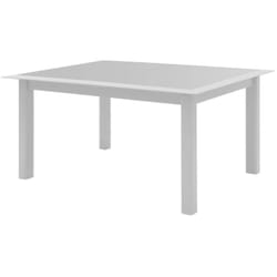 Table de jardin extensible Allure gris & blanc 10 places en aluminium traité époxy - Hespéride