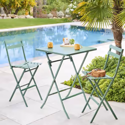 Ajoutez une note de convivialité sur votre balcon ou votre terrasse avec la table de jardin haute "Greensboro" Hespéride. Un  ...