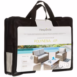 Donnez un aspect nouveau à votre salon de jardin grâce aux housses de coussin "POLYNÉSIA" Hespéride. Des coussins éclatants F ...
