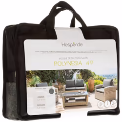 Donnez un aspect nouveau à votre salon de jardin grâce aux housses de coussin "POLYNÉSIA" Hespéride. Des coussins éclatants F ...