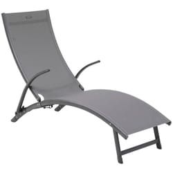 Transat Samba anthracite & graphite en aluminium traité époxy - Hespéride